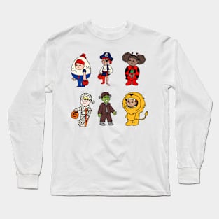 Cute Kids on Halloween Long Sleeve T-Shirt